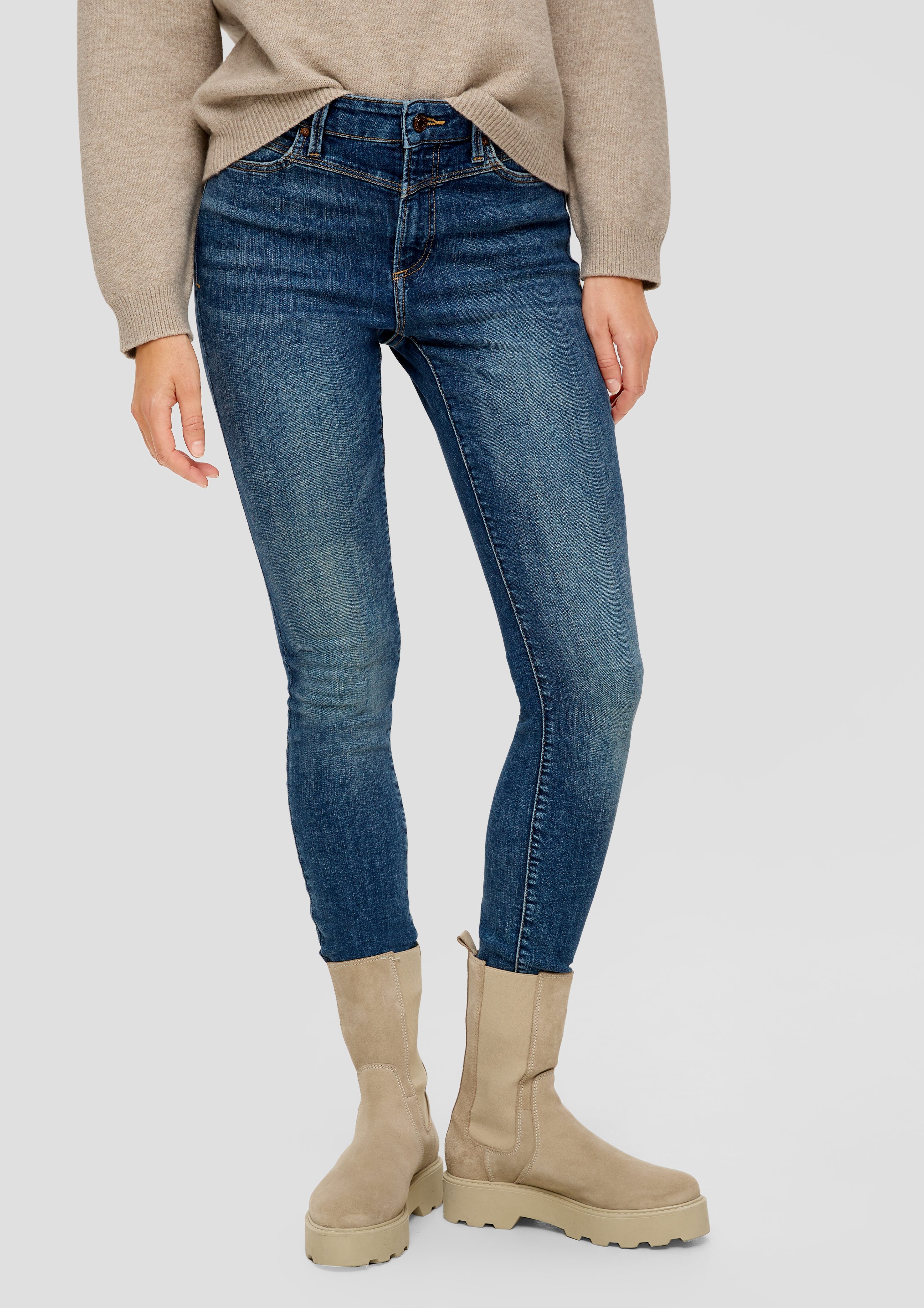 Rise Mid Skinny / Izabell Fit Jeans 5-Pocket-Jeans / s.Oliver / Leg Skinny
