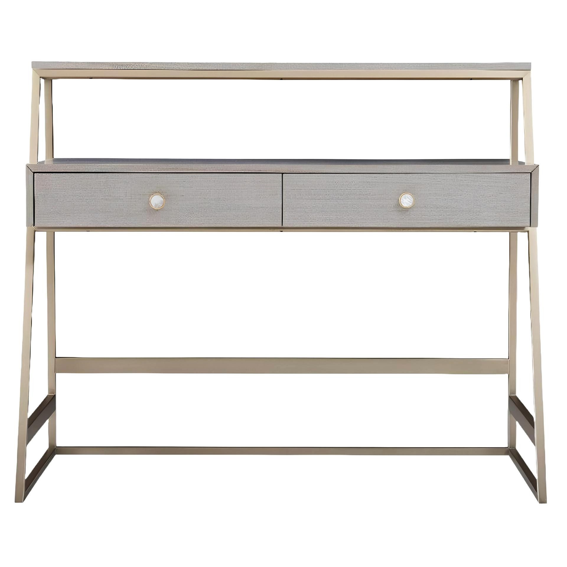 JVmoebel Schminktisch Schminktisch aus Metall in elegantem Design für stilvolle Räume, Made in Europa