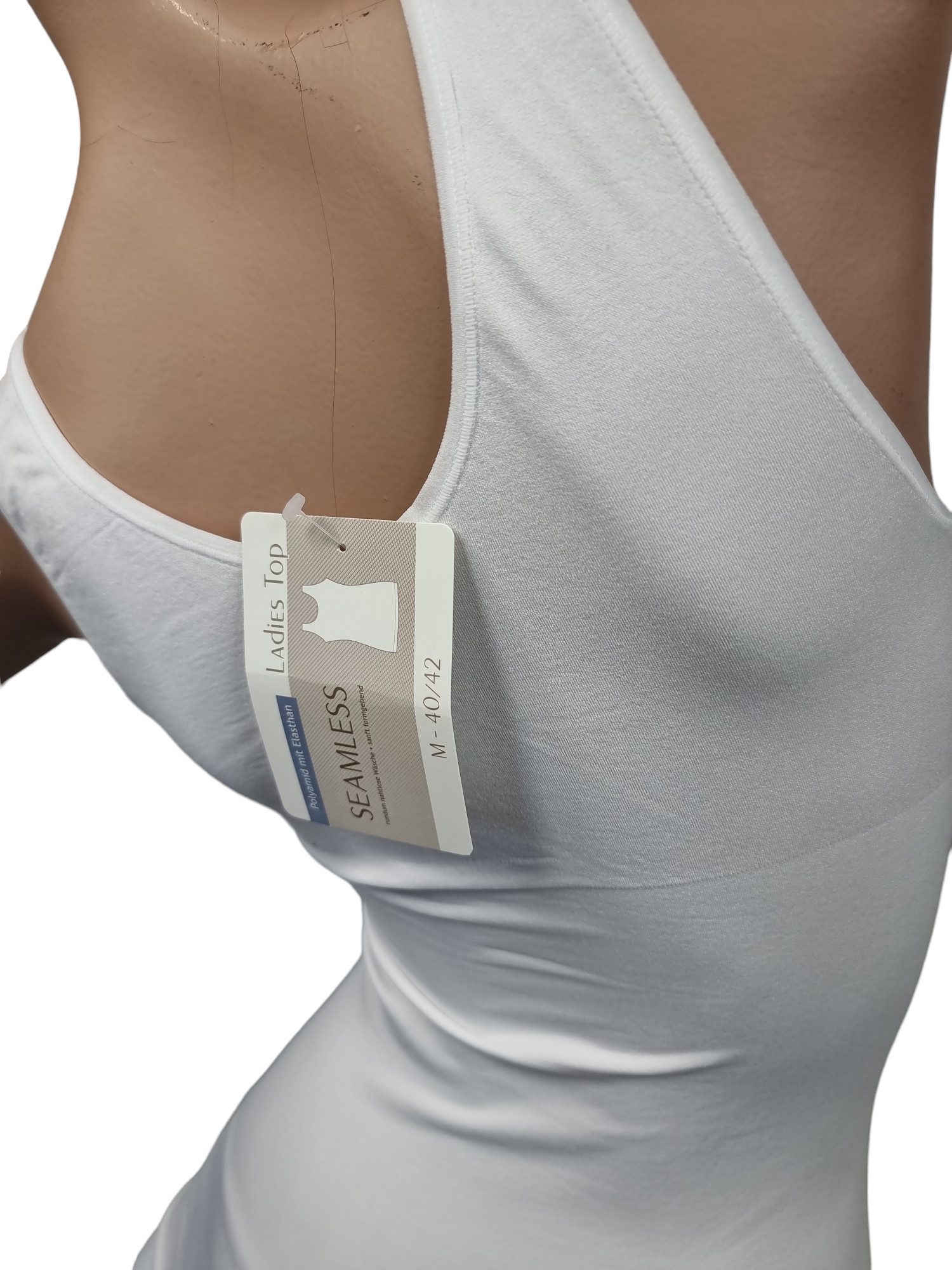 Toker Collection® Funktionsunterhemd Ladies Top elastisch Form-Top - Seamless Unterhemd mit Shaping-Effek (Pack, 1 Stück) Materialmix