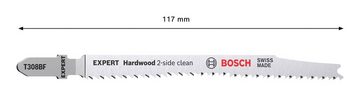 BOSCH Stichsägeblatt Expert Hardwood 2-side (3 Stück), Clean T 308 BF - 3er-Pack