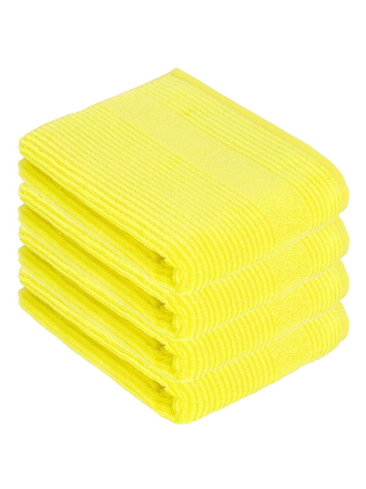 Vossen Duschtücher 4er Pack 67 yellow (Spar-Set, 4-St), Frottier electric cm Vegan 140 Tomorrow, Duschtuch x