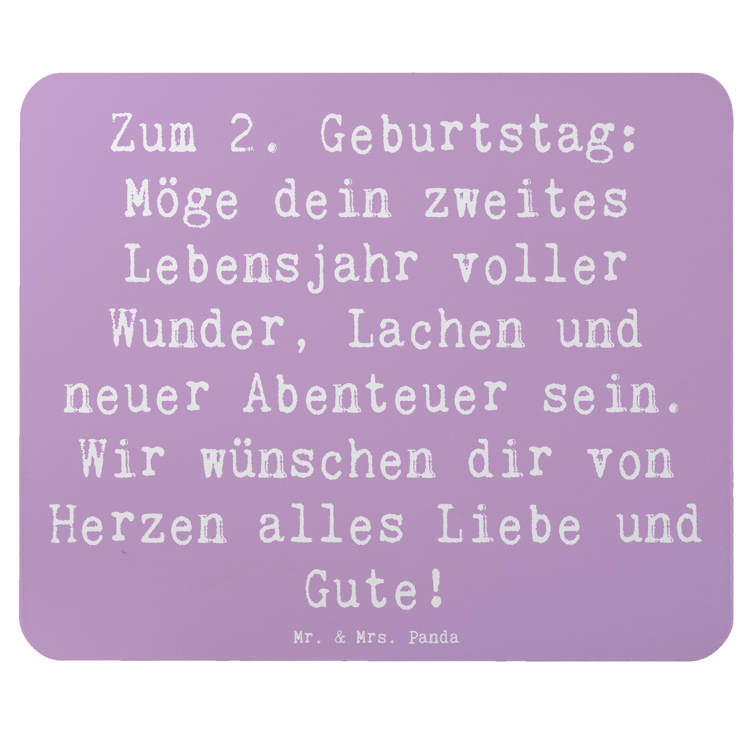 Mauspad Spruch 2. Geburtstag Wünsche - Lavendeltraum - Geschenk, Meilenstein