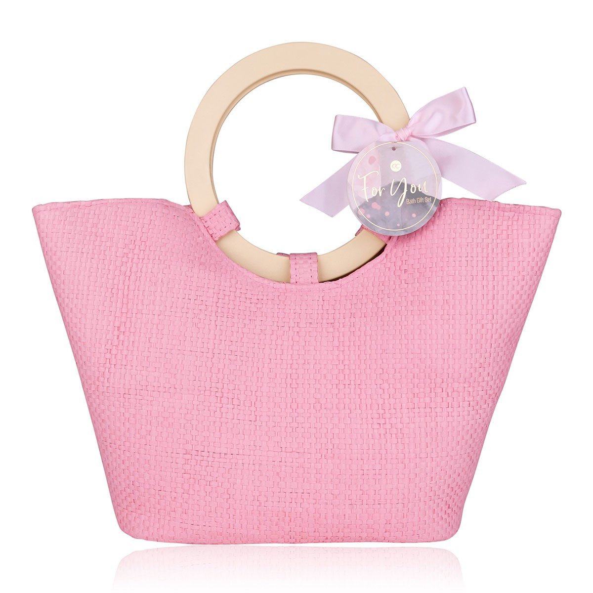 ACCENTRA Pflege-Geschenkset accentra Geschenkset für Frauen "Pink Rose" mit Handtasche, in einer Handtasche