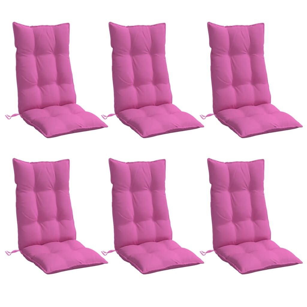 vidaXL Sitzauflage Hochlehner-Auflagen 6 Stk. Rosa günstig online kaufen