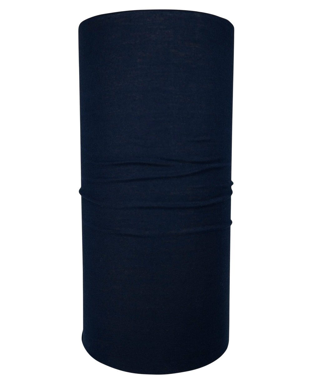 Hilltop Multifunktionstuch Halstuch, Schlauchtuch, Bandana mit vernähten Saumkanten dunkelblau