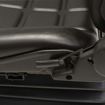 vidaXL Benzinrasenmäher Gabelstaplersitz Traktorsitz Federung Verstellbare Rückenlehne