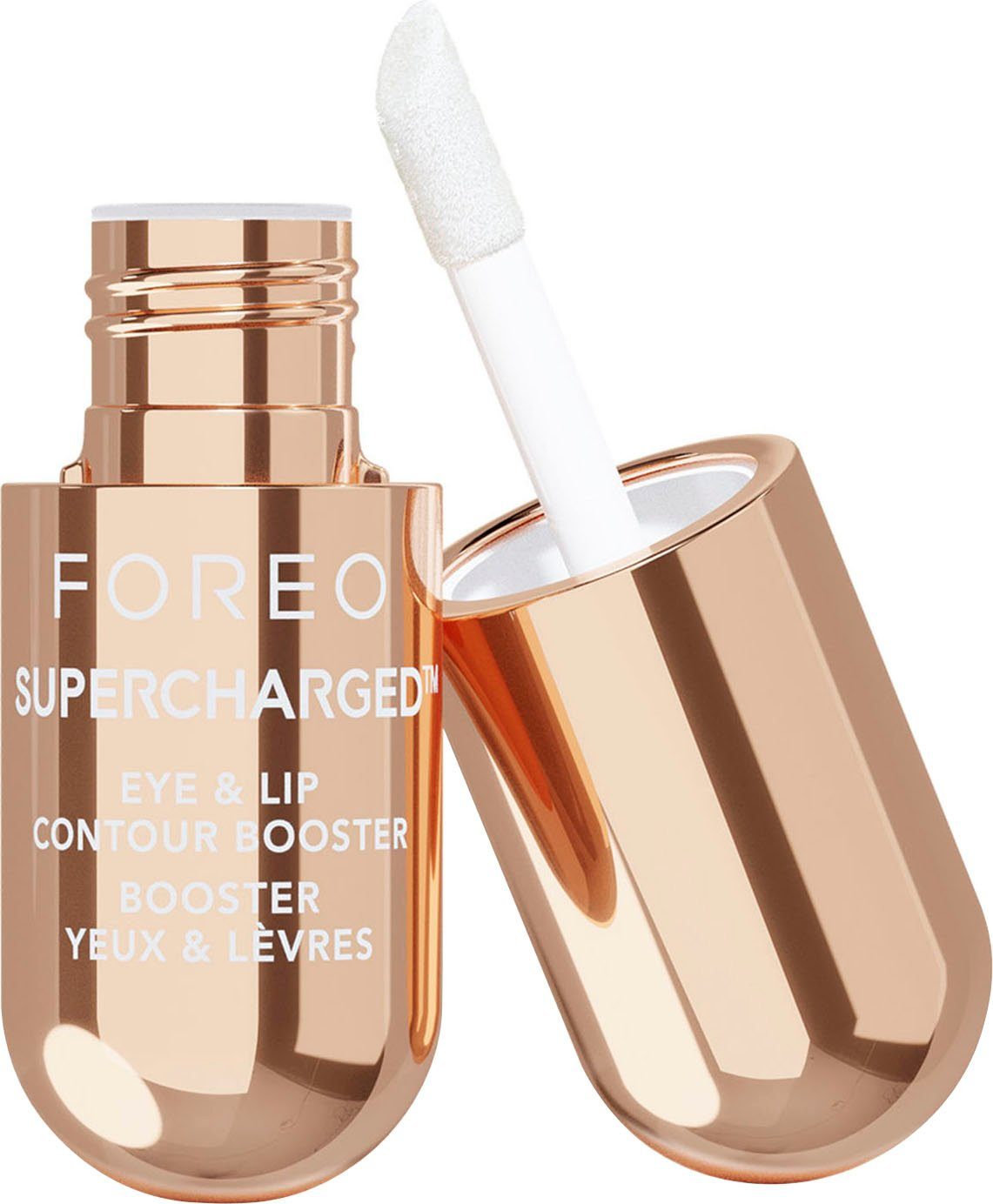 FOREO Feuchtigkeitsgel SUPERCHARGED™ EYE & LIP CONTOUR BOOSTER 3 x 3,5 ml Packung, 3-tlg.