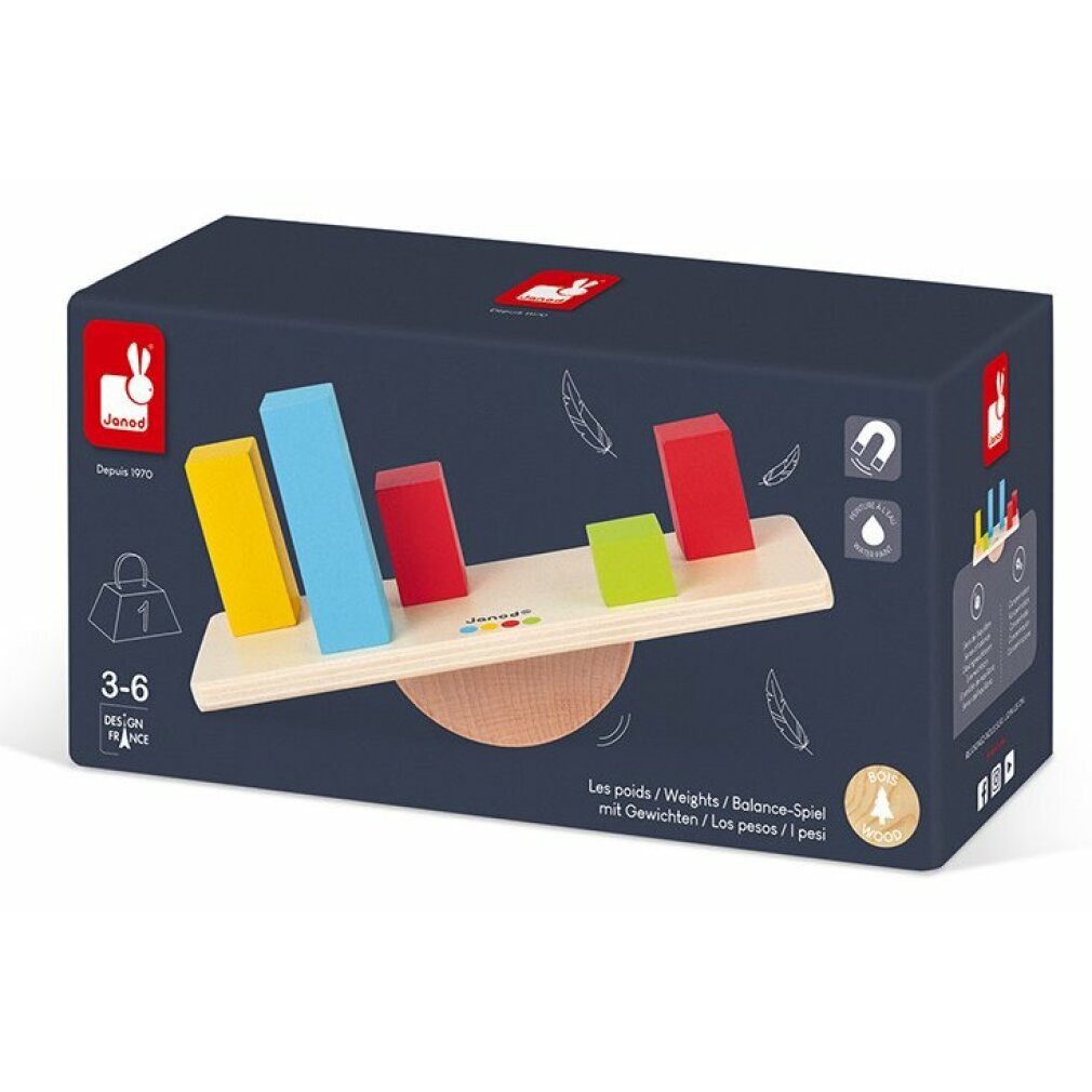 Janod Spiel Auswuchtspiel Skalen mit Vorlagen