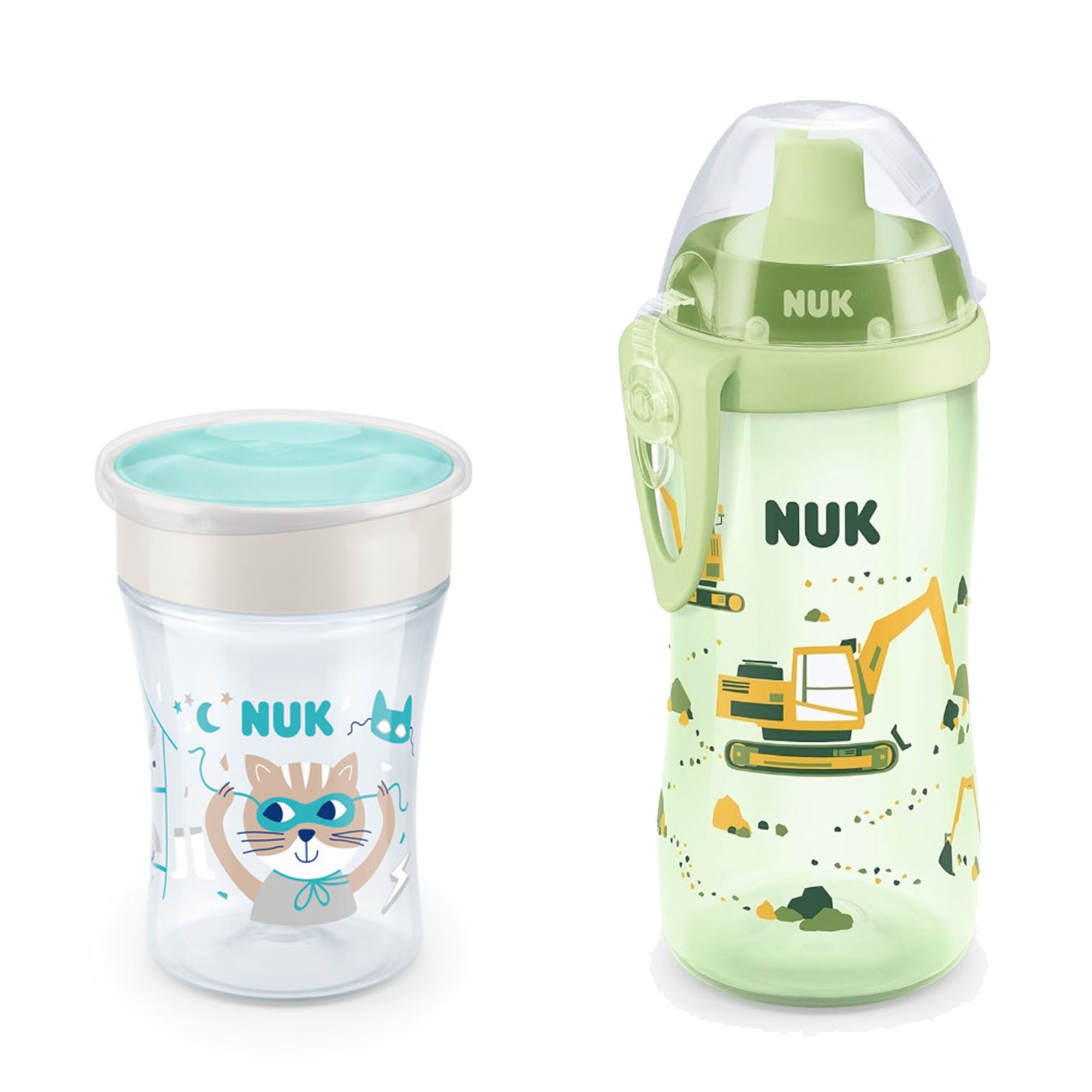 Babyflasche NUK Trinklernbecher/Flasche Flexi cup mit Magic Cup 230ml set