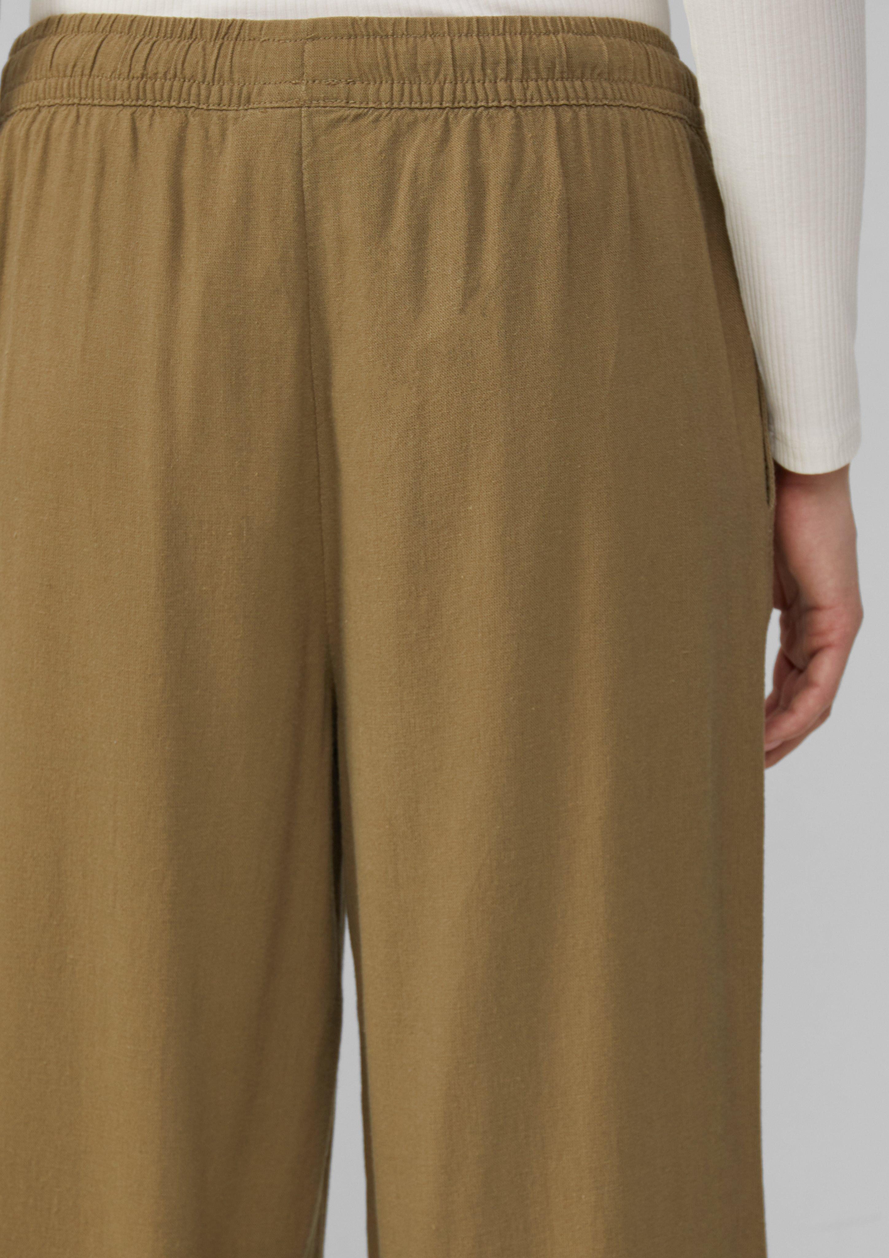 QS Stoffhose Leinenmixhose mit Gummizug und günstig online kaufen