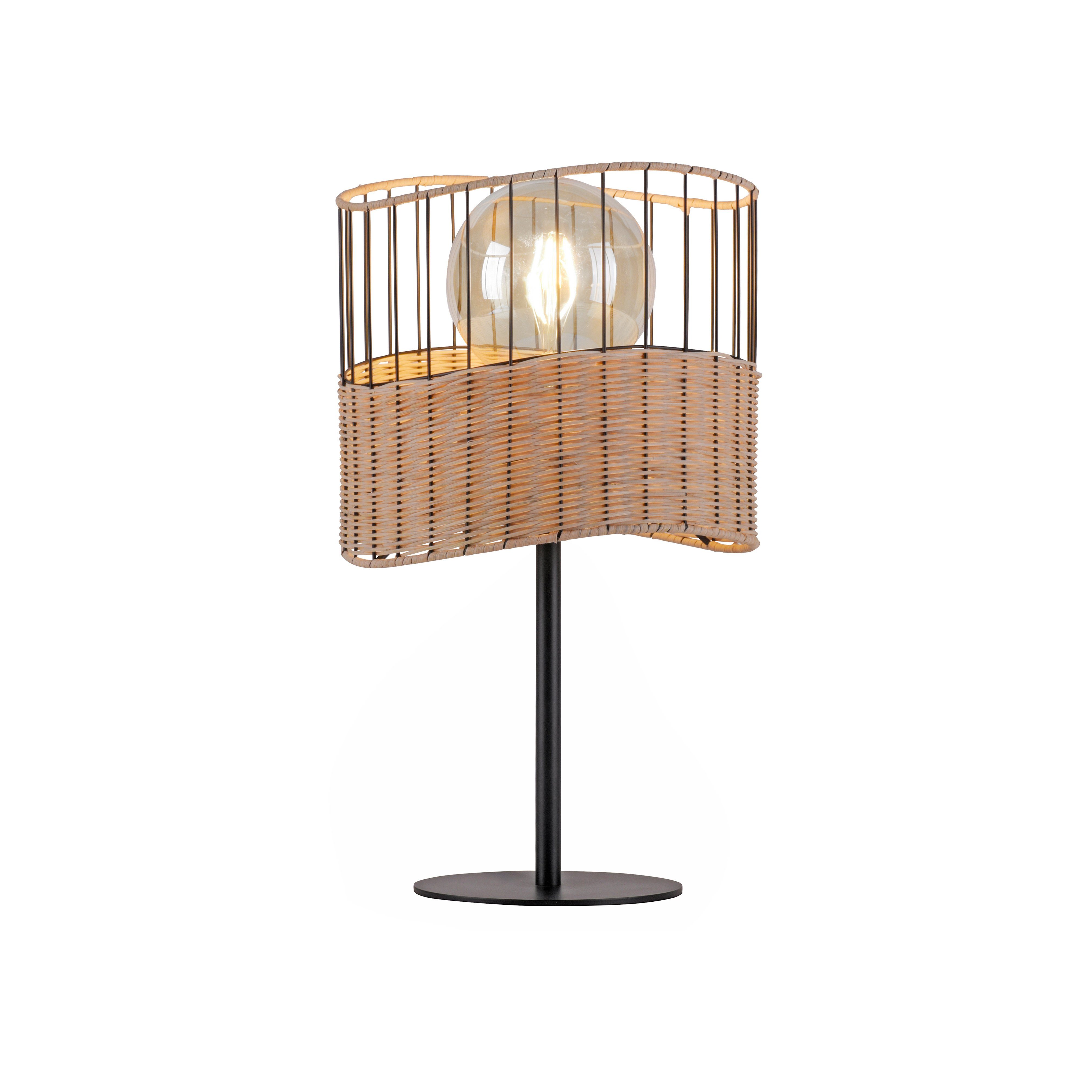 JUST LIGHT Nachttischlampe REED, ohne Leuchtmittel, Schalter, Schnurschalter