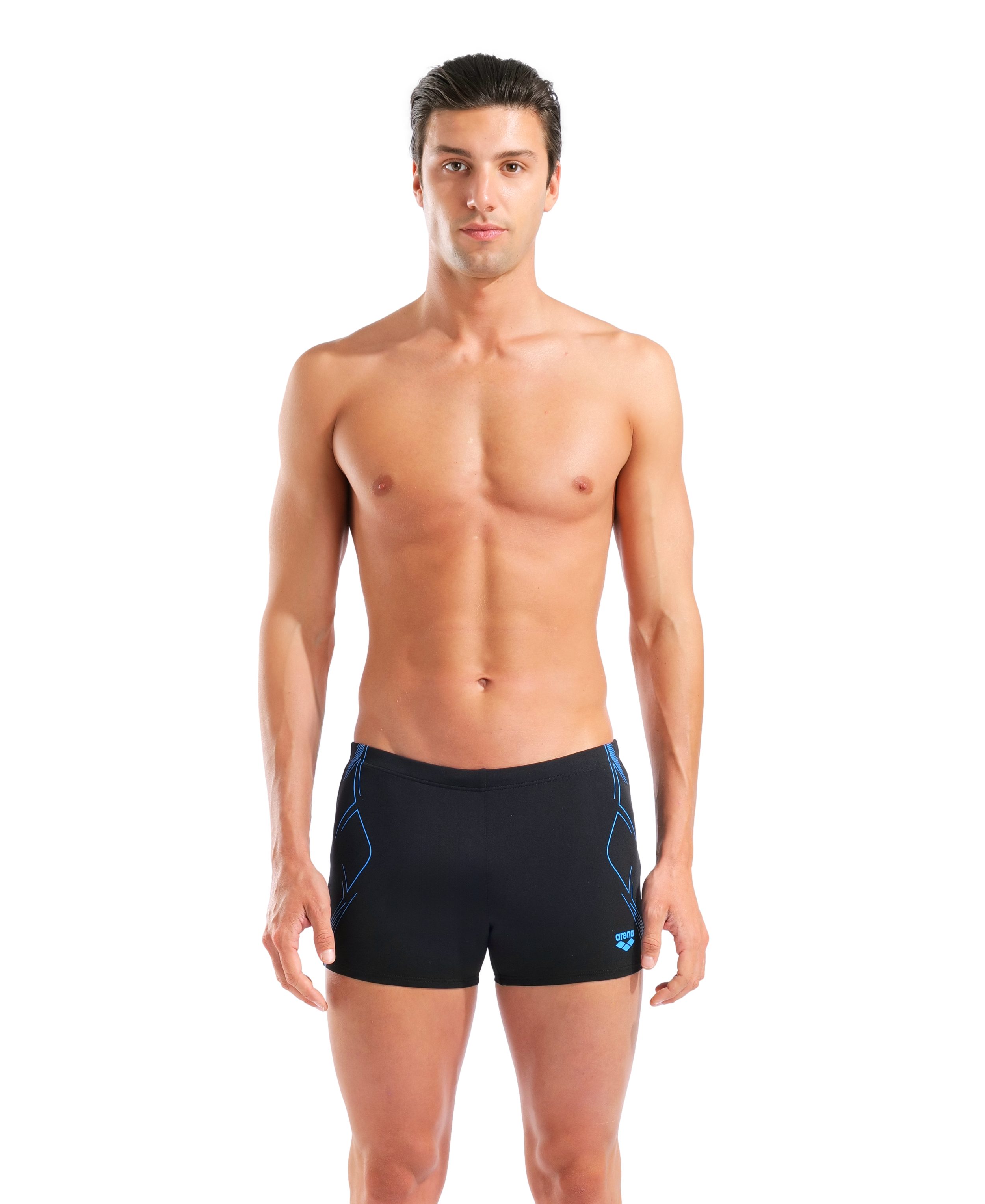 Arena Badeshorts M ARENA GRAPHIC SWIM SHORT sportliche Schnittform, mit innenliegendem Kordelzug, chlorbeständig