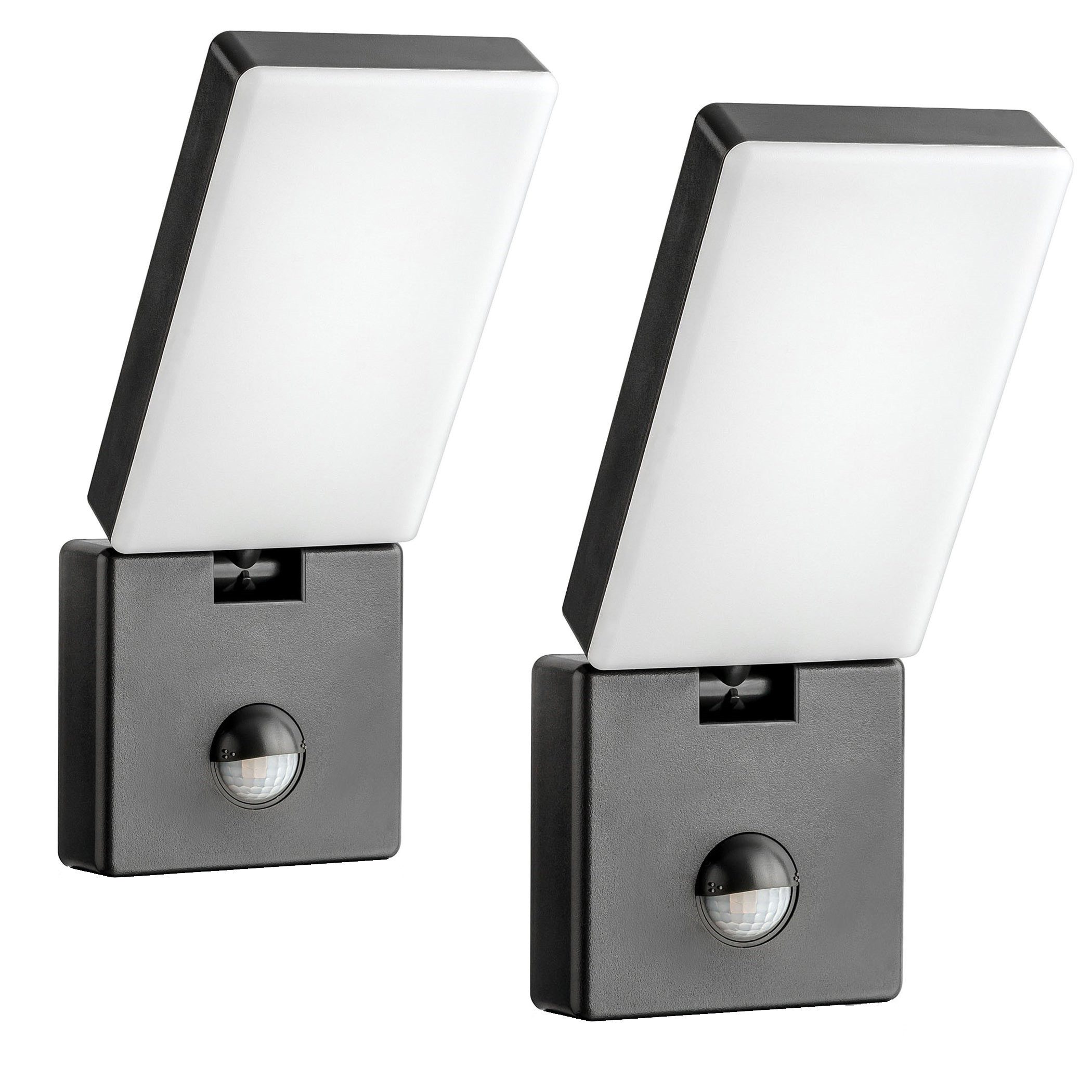 SEBSON Außen-Wandleuchte 2x LED Außenleuchte Bewegungsmelder 9m/140° IP65 1 günstig online kaufen