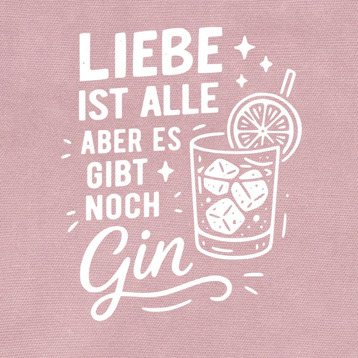 Spreadshirt Kosmetiktasche Liebe Ist Alle Aber Es Gibt Noch Gin Vintage Täschchen (1-tlg)