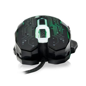 LogiLink ID0137 Gaming-Maus (kabelgebunden, DPI einstellbar bis 2400dpi RGB-Beleuchtung, schwarz)