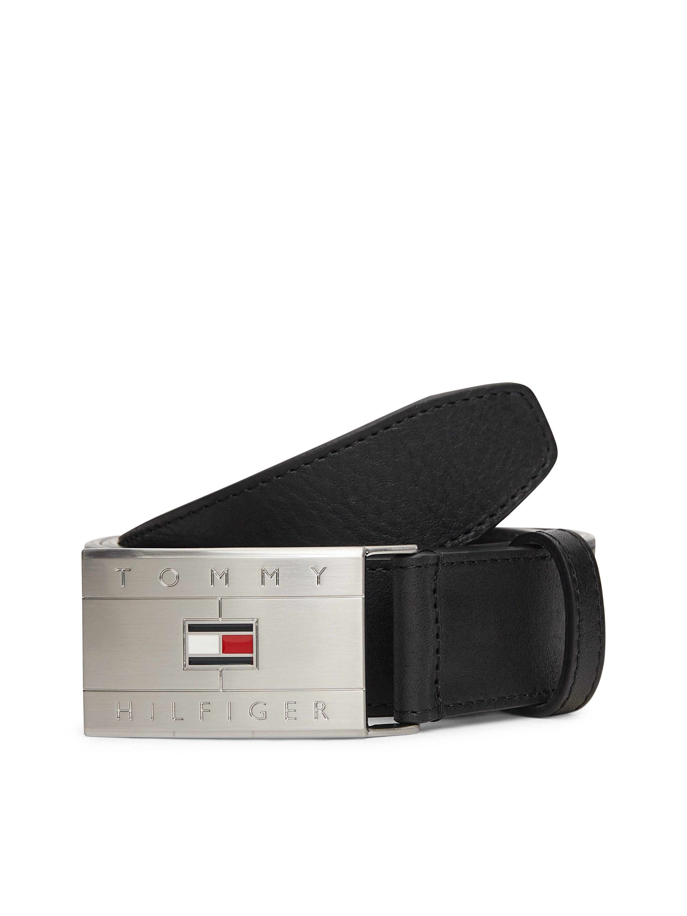 Tommy Hilfiger Ledergürtel TH FLAG PLAQUE