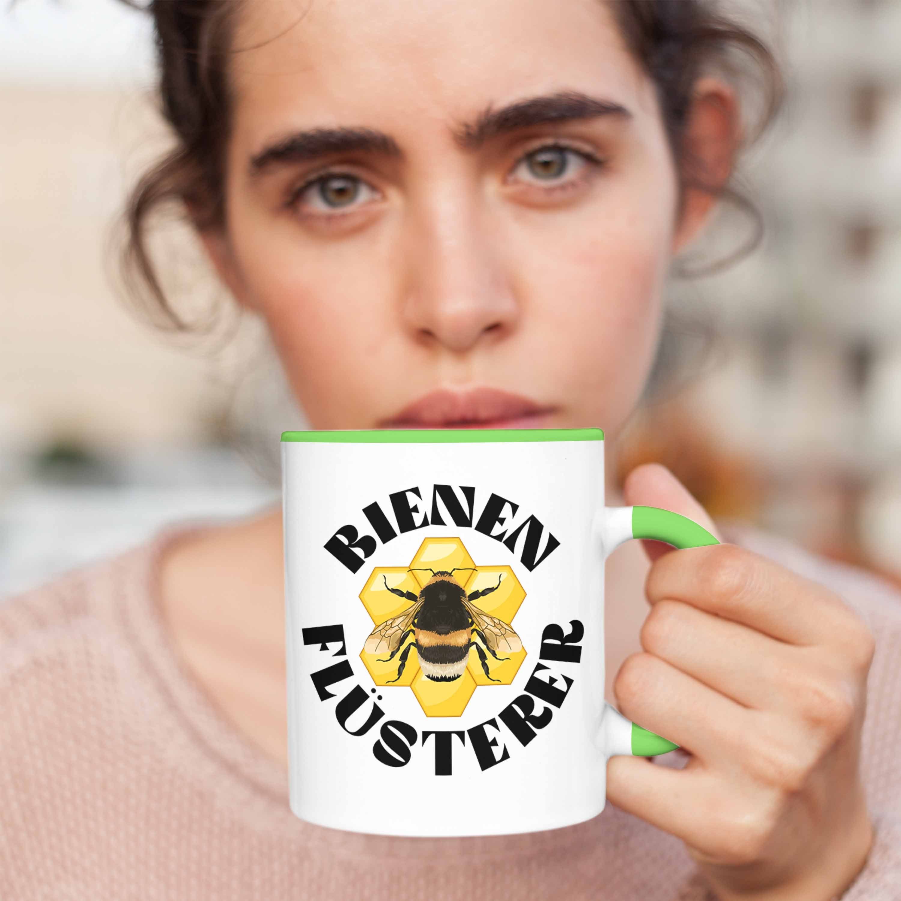 Zuebhör Imker Trendation Bienenzucht - Kaffeetasse Grün Geschenke Geschenkideen Trendation Tasse Bienen Geschenke Bienenzüchter Lustig Tasse