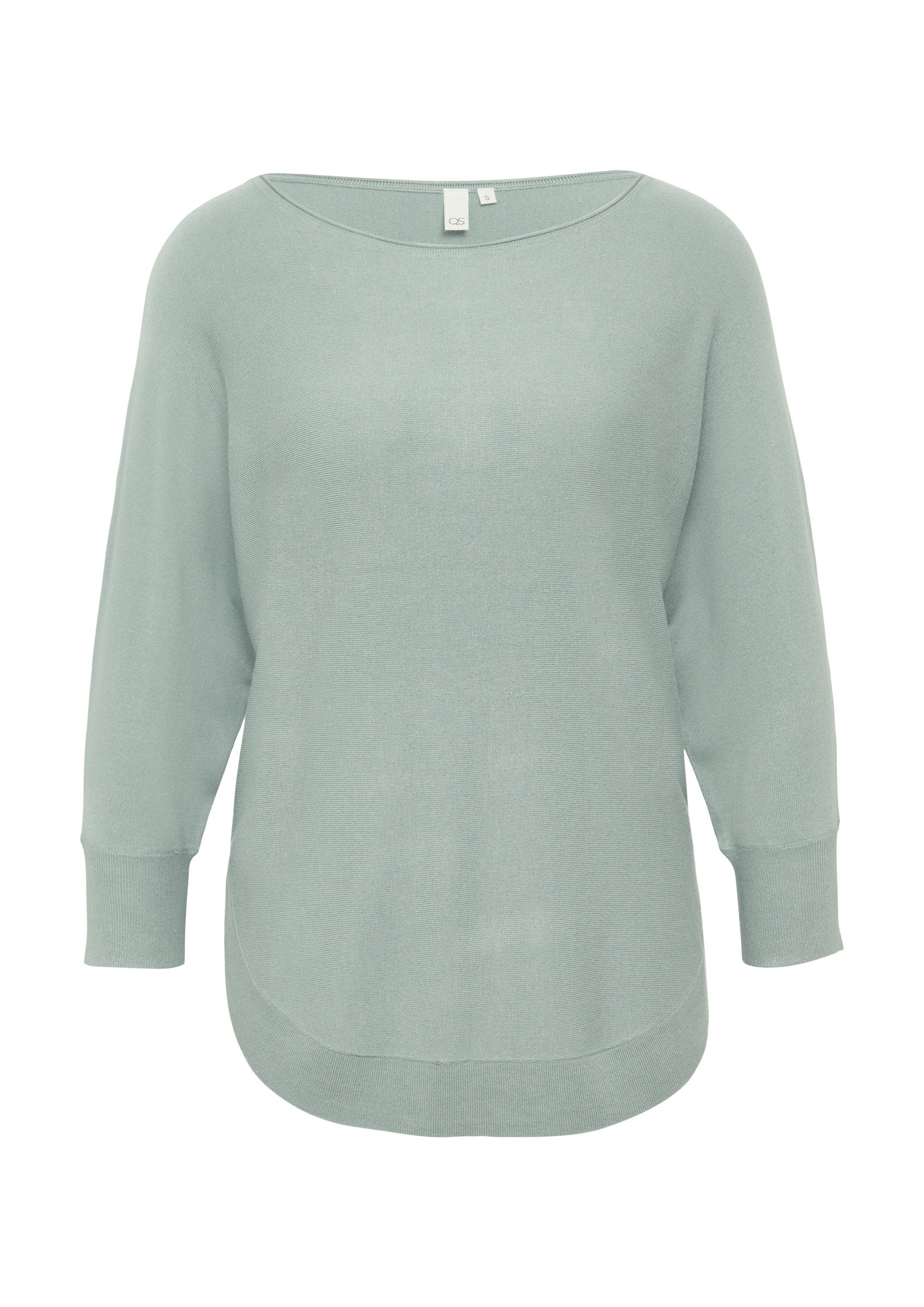 QS Longpullover Strickpullover Strickpullover aus Viskosemix günstig online kaufen