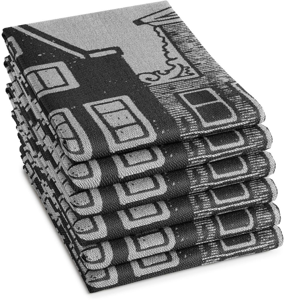 DDDDD Geschirrtuch Canal, (Set, 6-tlg), Jacquard-Gewebe, günstig online kaufen