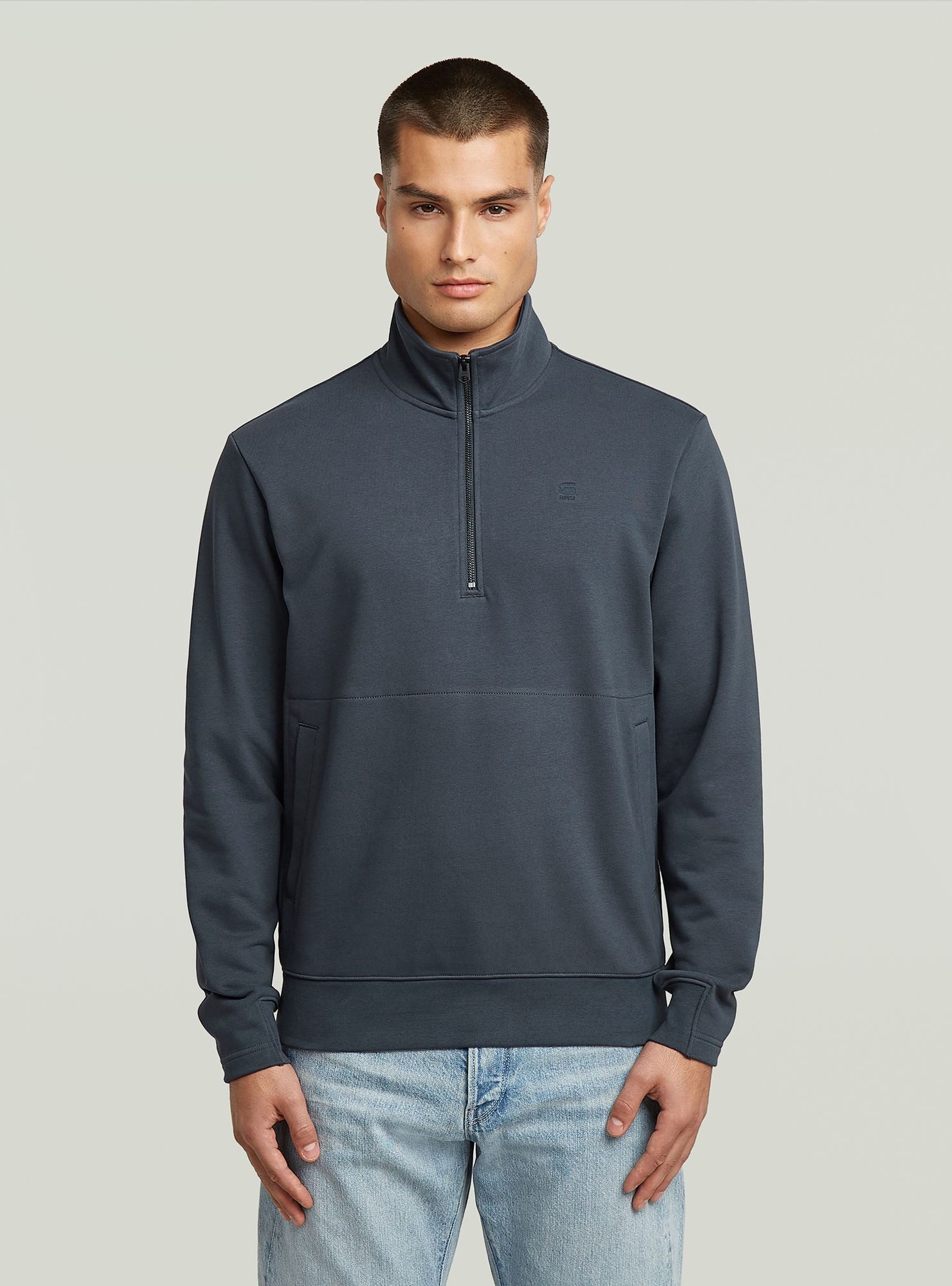 Longpullover Nifous Half Zip Sweater