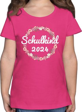 Shirtracer T-Shirt Schulkind 2024 Einschulung Mädchen