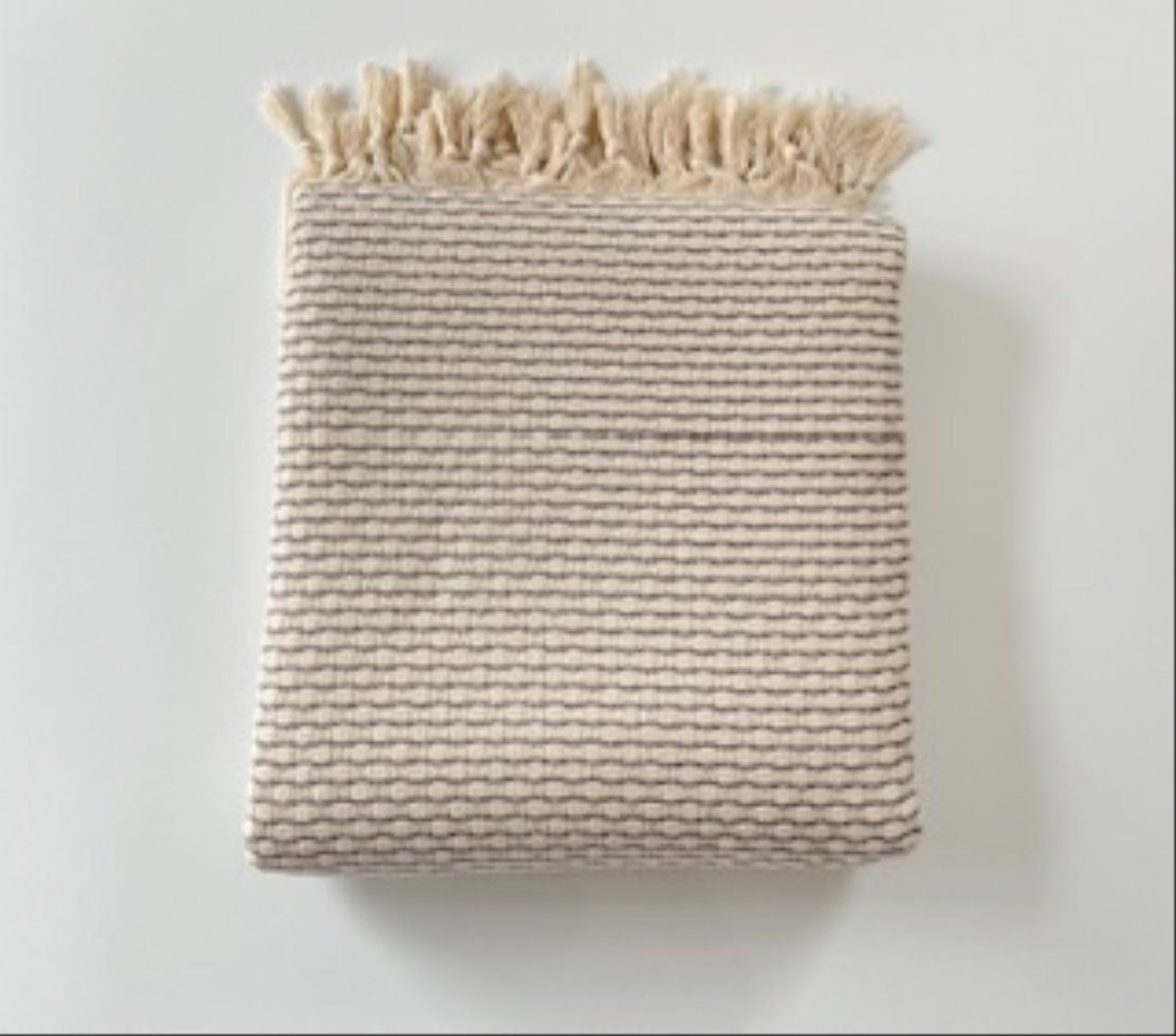 Wohndecke Handgewebte Verla aus 100% 200x240cm, Biobaumwolle Sandiik, Handgewebt