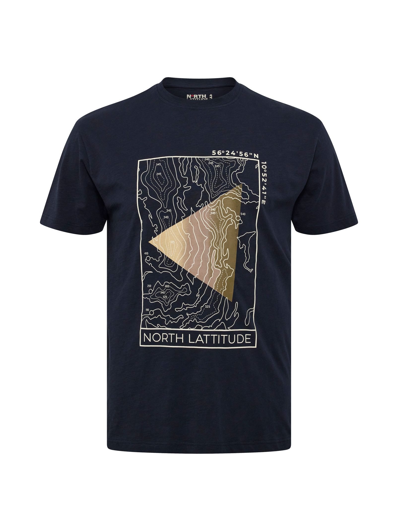 north 56 4 Print-Shirt Printed T-Shirt von North Latitude bis 10XL, blau günstig online kaufen