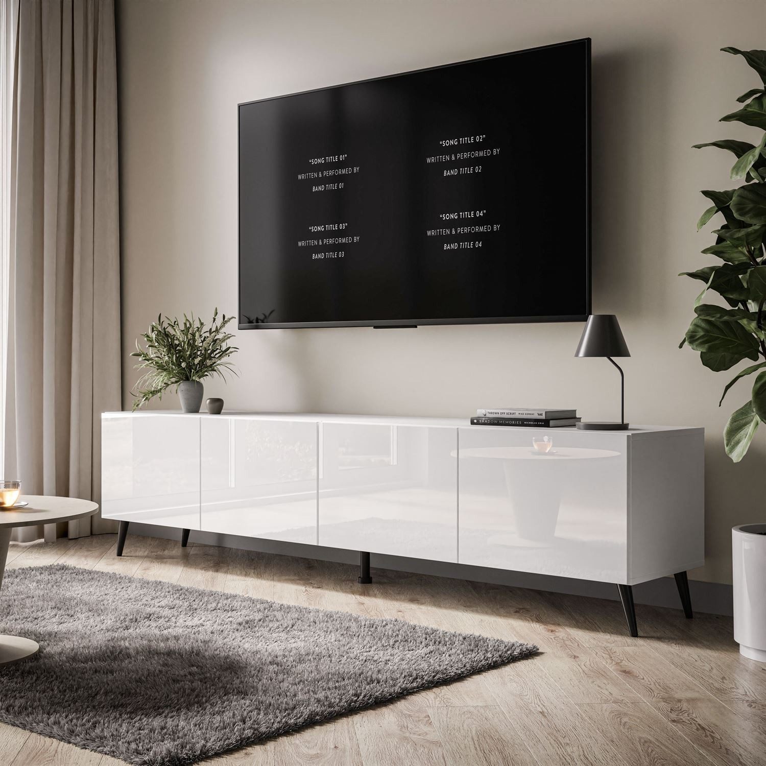 ALLHOUSE24 TV-Schrank LOGANTE 200 cm Breite günstig online kaufen