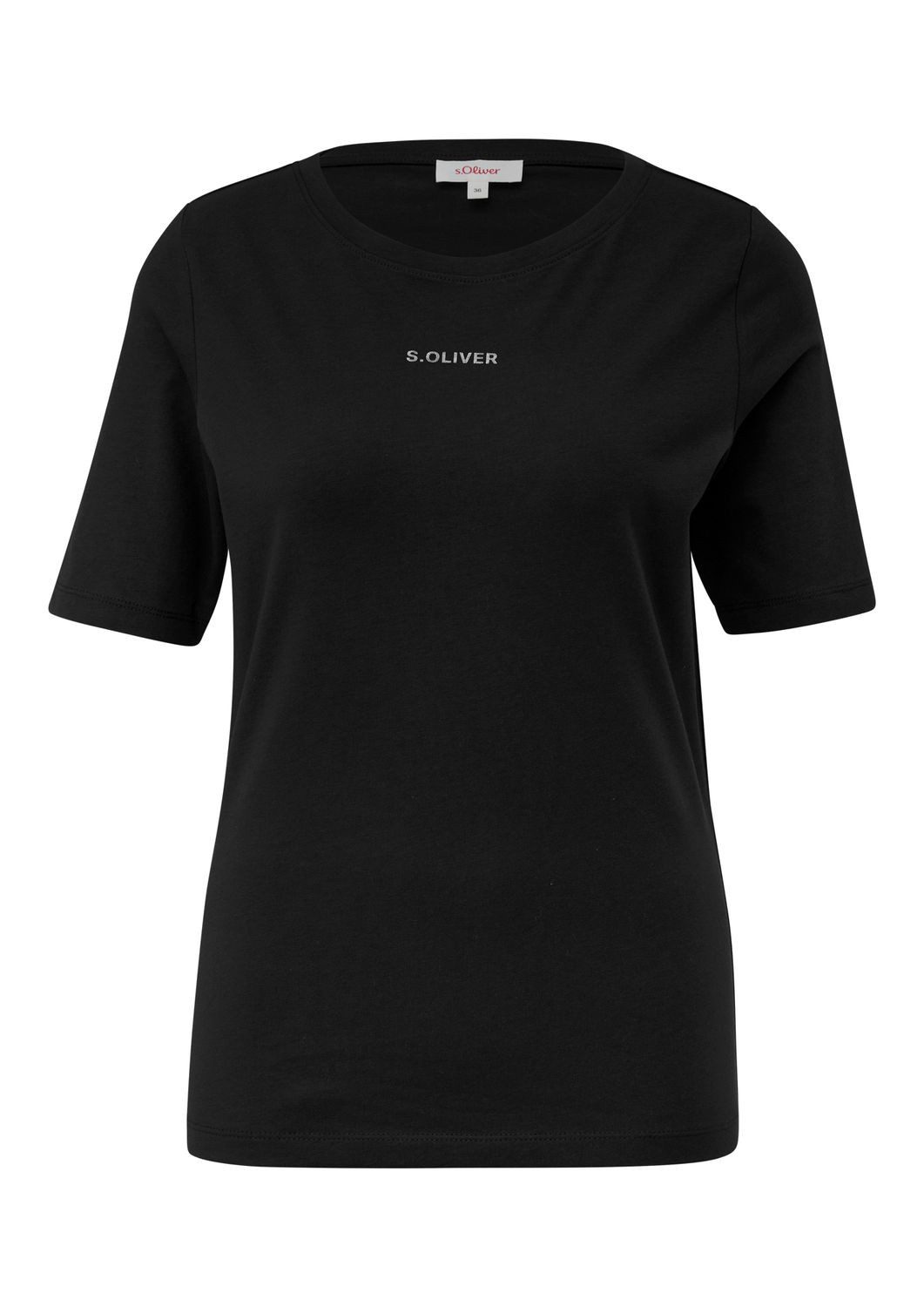 s.Oliver T-Shirt Label-Shirt (2-tlg) kurzarm, Rundhals, günstig online kaufen