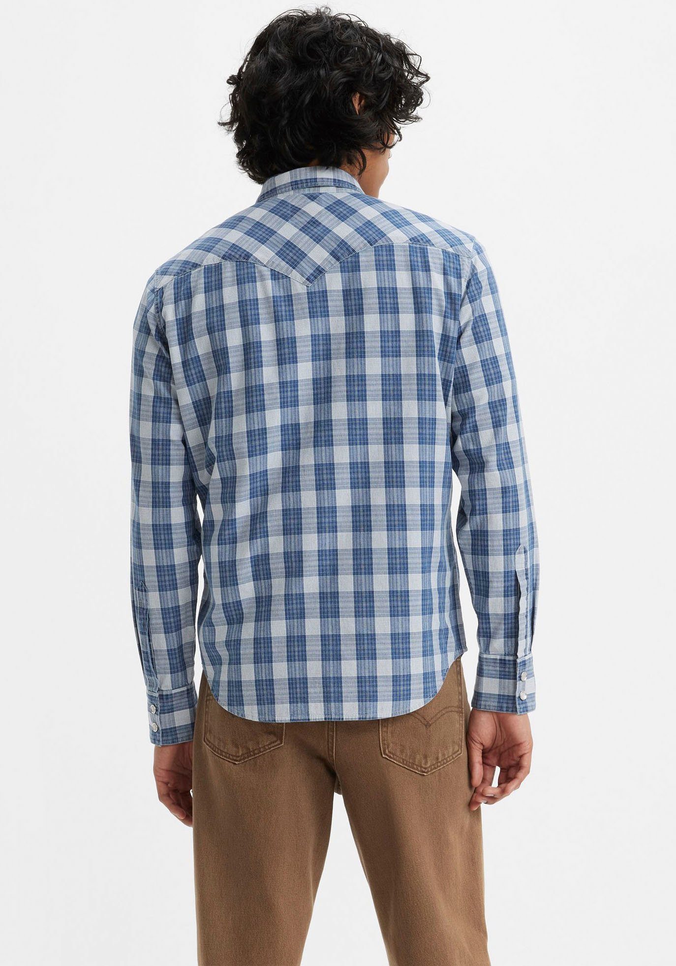 Levi's® indigo STANDARD BARSTOW Flanellhemd WESTERN