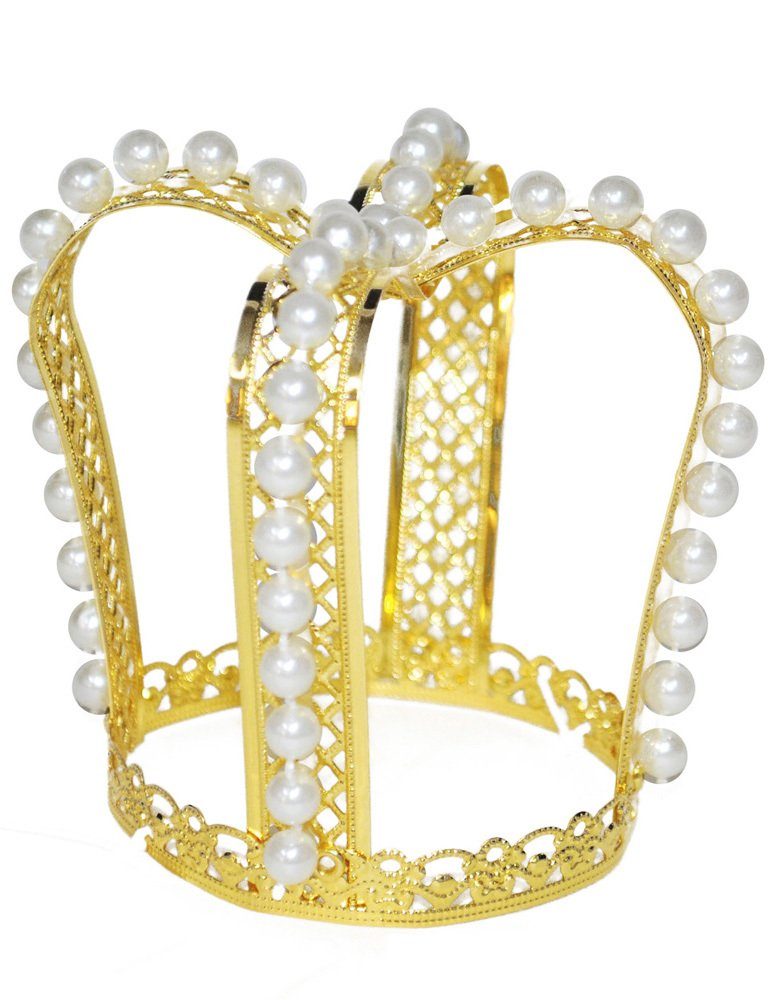 Kostüm Prinzessin Krone 'Froschkönigin', Gold