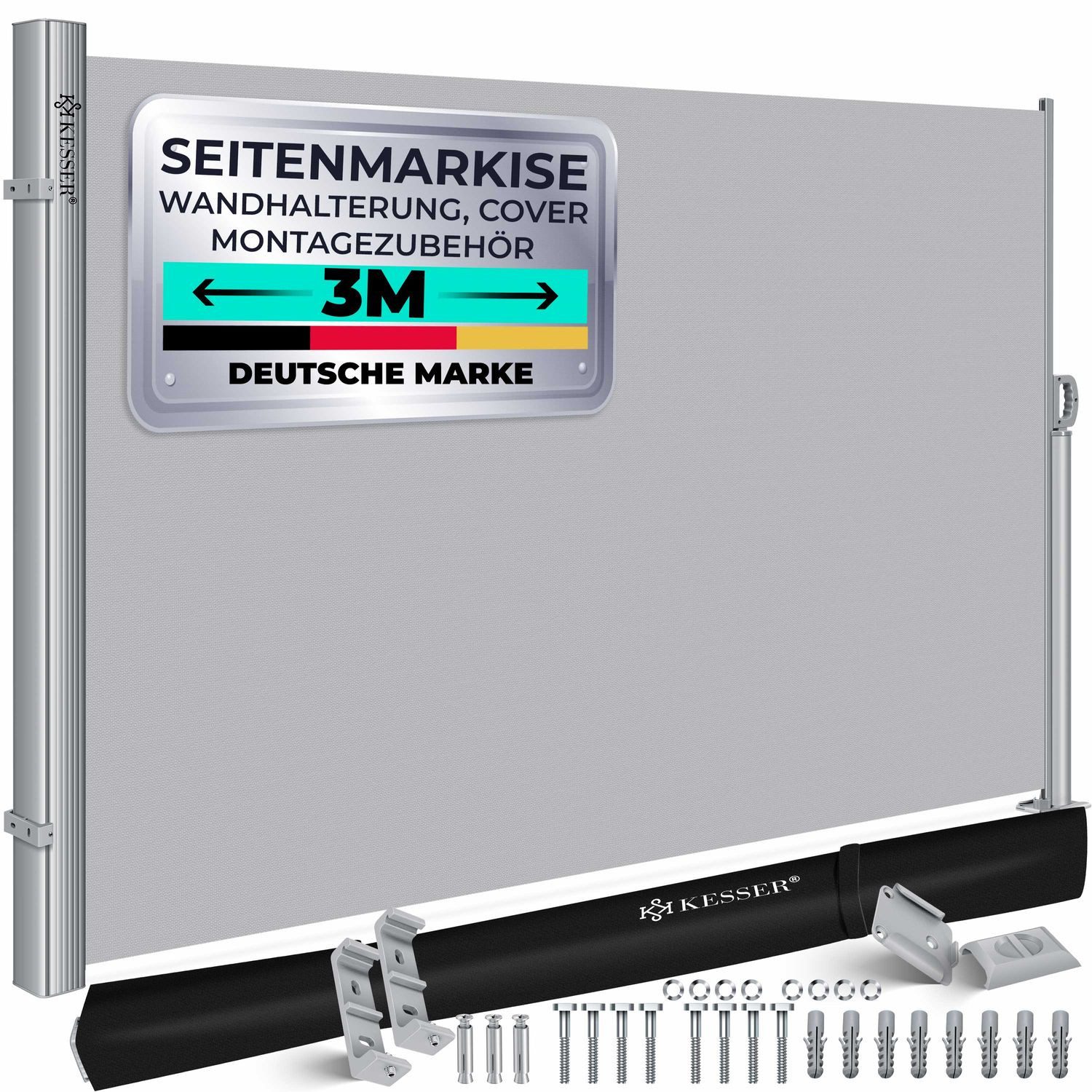 KESSER Seitenmarkise Alu-Seitenmarkise Ausziehbar & Blickdicht Garten-Sicht günstig online kaufen