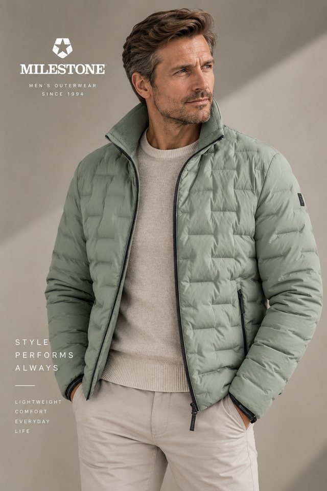 MILESTONE Steppjacke MSHopper aus hochwertigem Stretch-Nylon