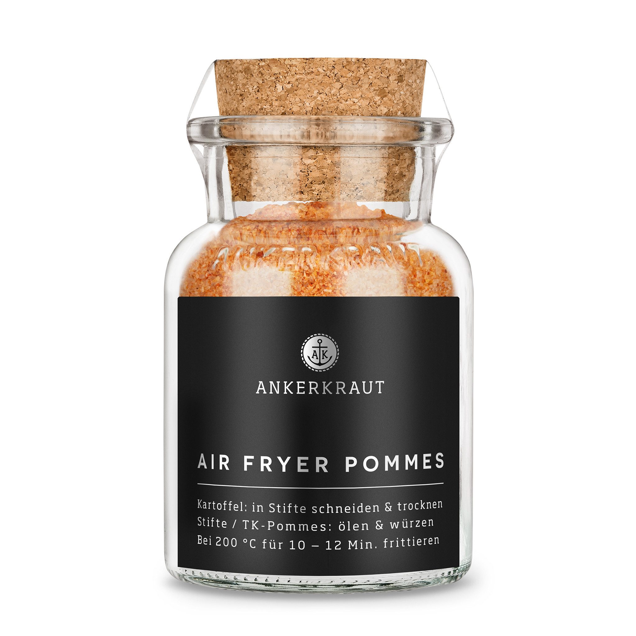 Ankerkraut Gewürz Air Fryer Pommes, 145g im Korkenglas, Ankerkraut Gewürzsalz