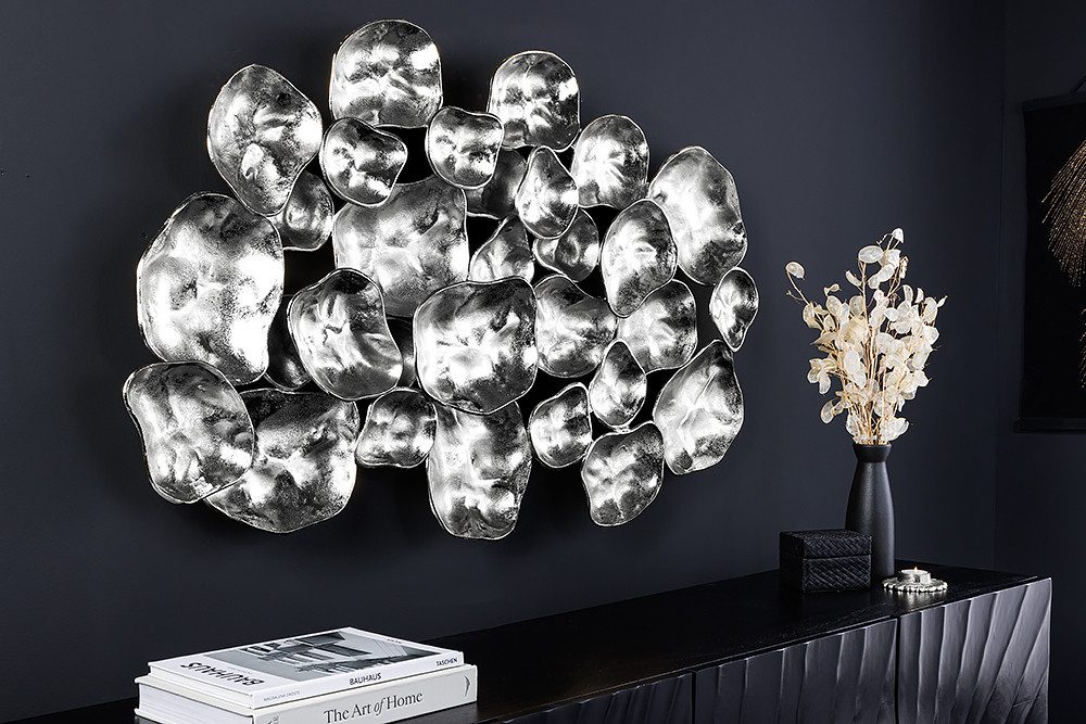 riess-ambiente Wanddekoobjekt VARIATION 105cm silber · günstig online kaufen