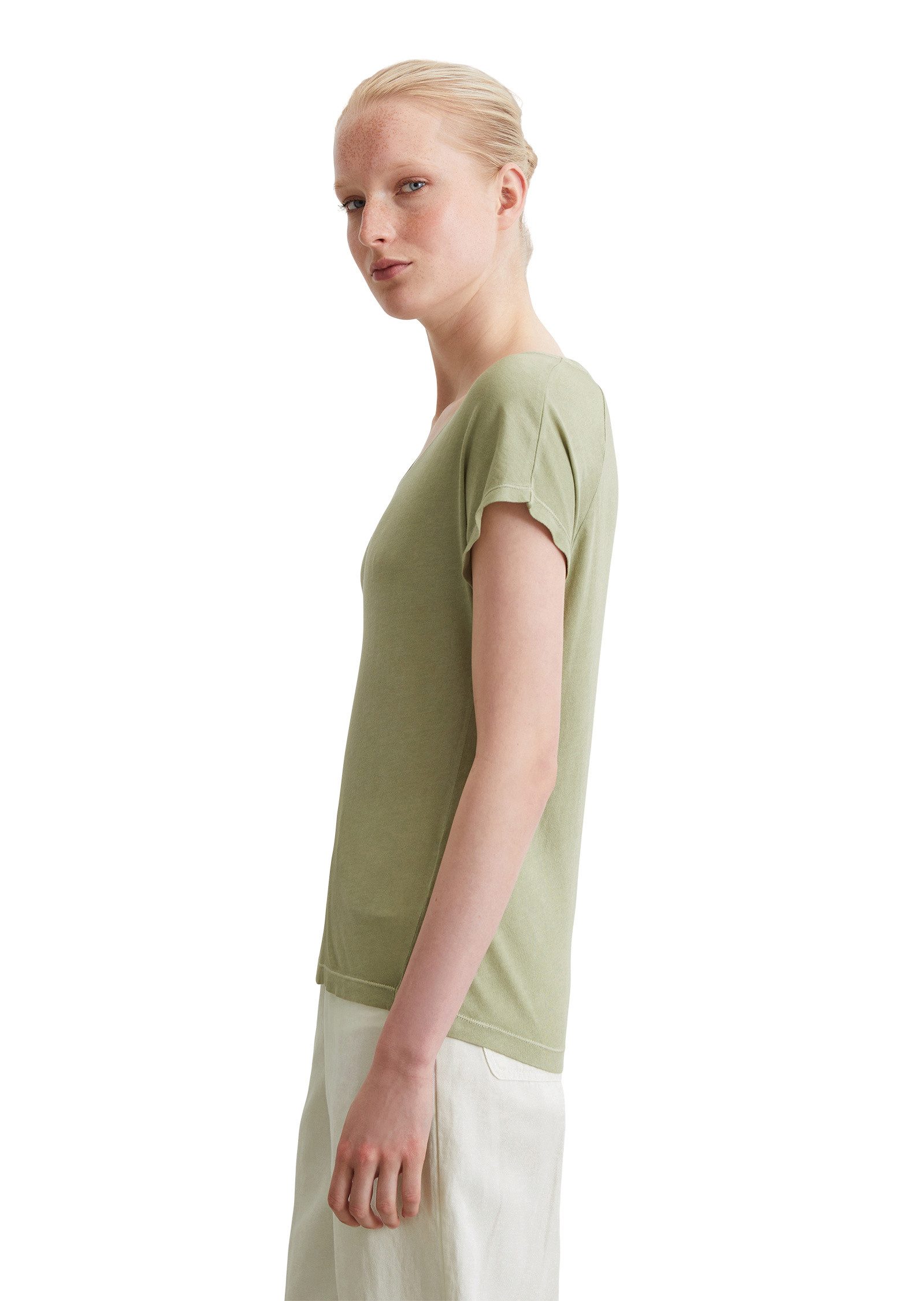 Marc O'Polo T-Shirt aus Viskose-Organic-Cotton-Mix günstig online kaufen