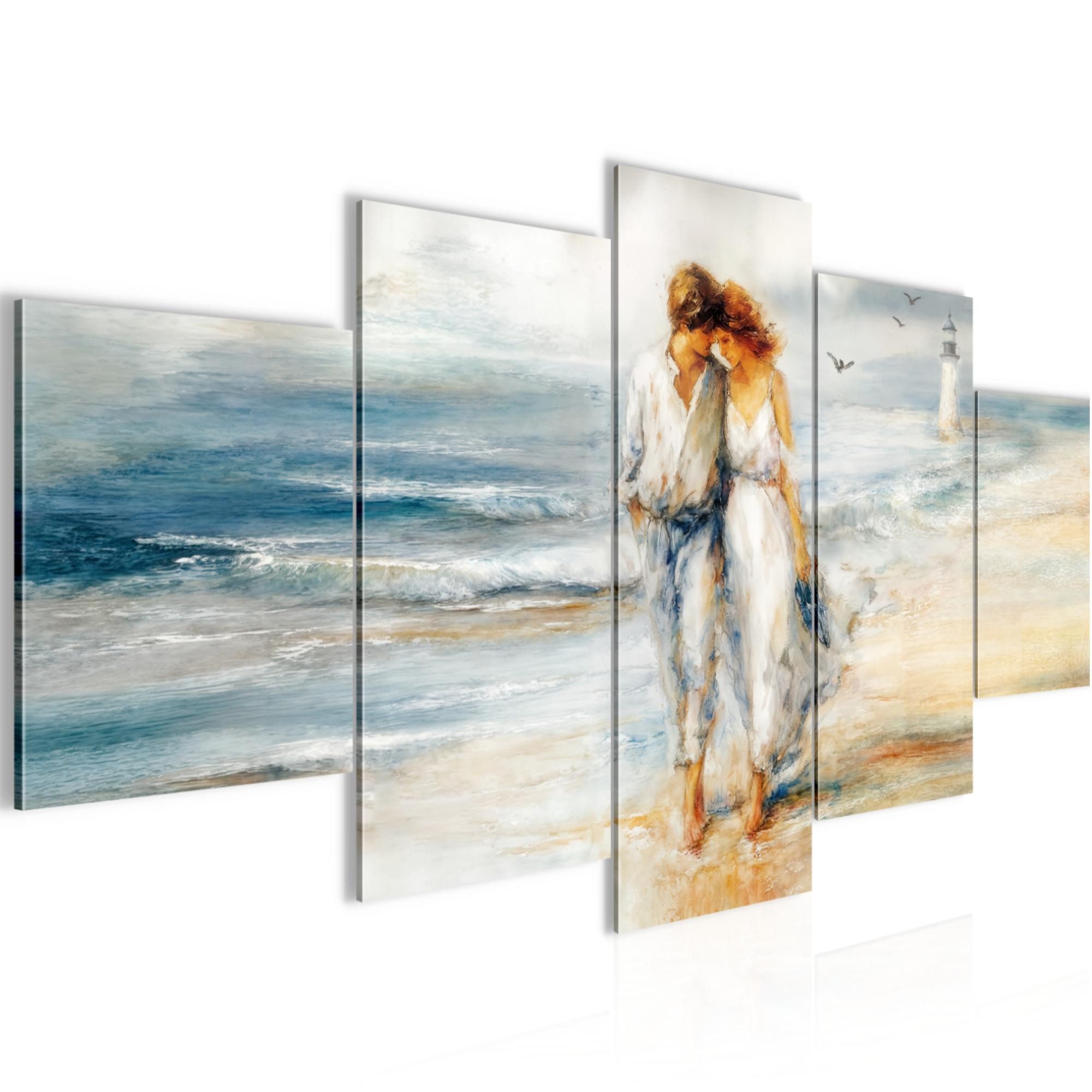 Runa Art Wandbild Schwarz Gold Wohnzimmer Deko Bild Frau Fashion, Romantik