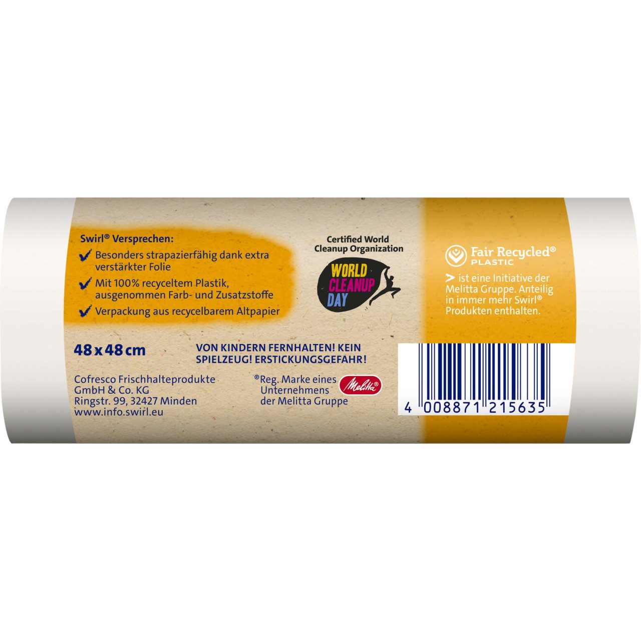 Swirl Müllbeutel Swirl Müllbeutel mit Tragegriff 20 L 20 Stück