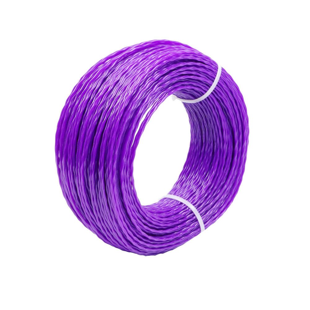 Trade-Shop Trimmerfaden Trimmerschnur passend für Stihl, Dolmar, Husqvarna Rasentrimmer, 200.00 m Länge, 3.00 mm Fadendurchmesser, Mähfaden mit bruchfestem Stahlkern / Dual Fadenstärke: 3,0mm