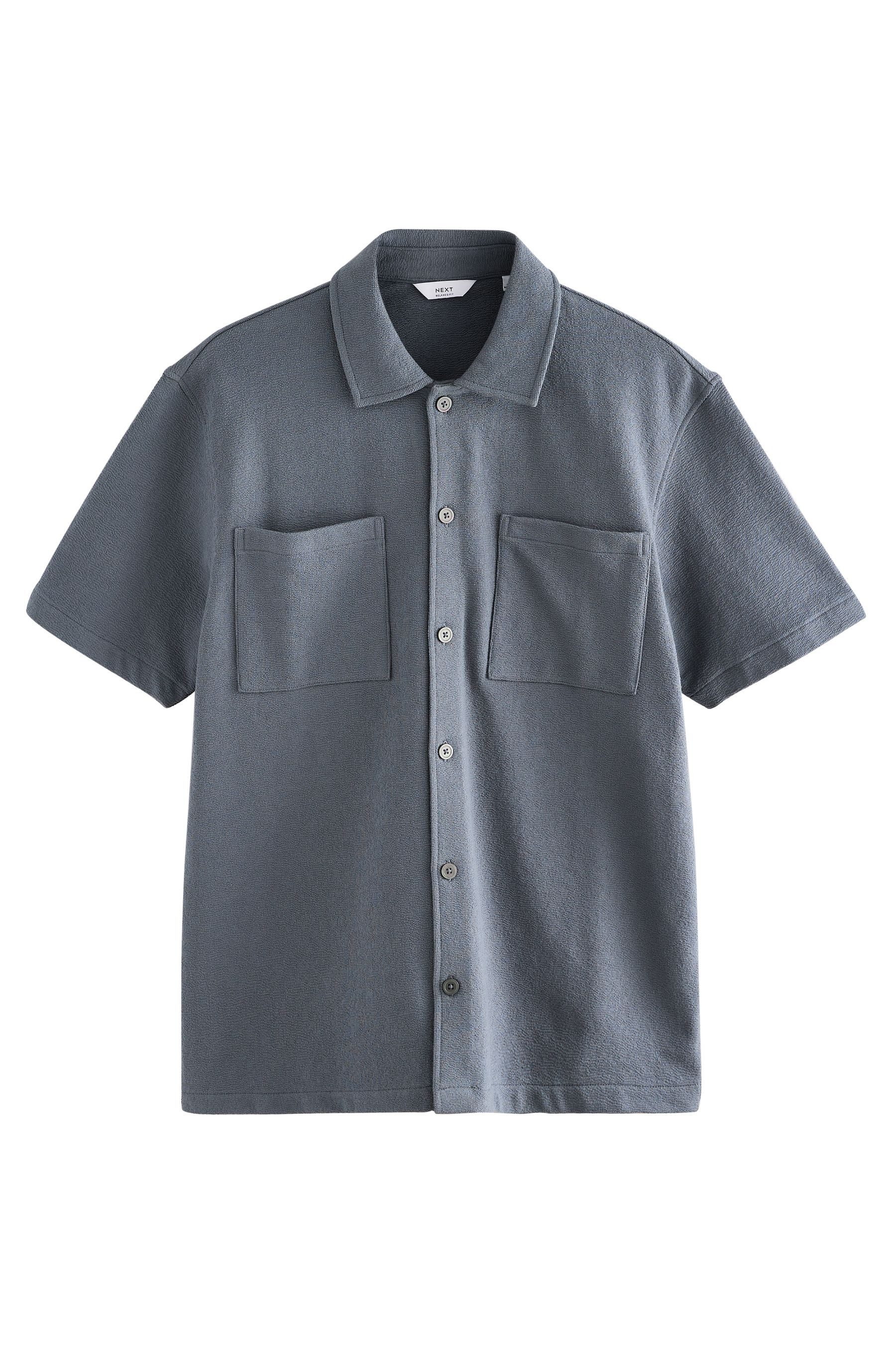 Next Kurzarmhemd Schweres strukturiertes Jerseyhemd 100 % günstig online kaufen