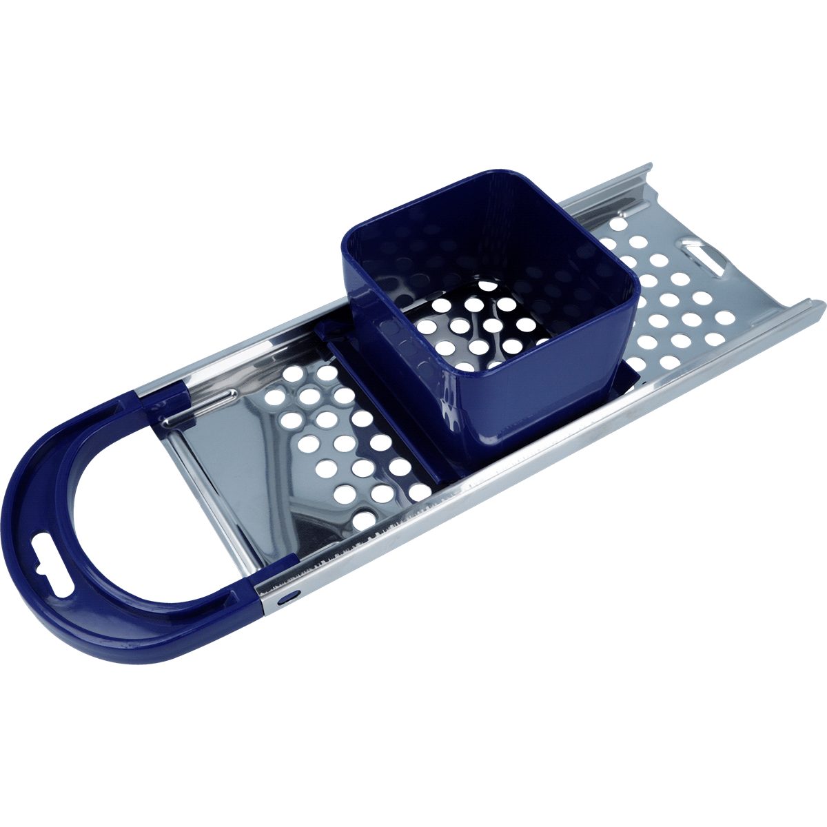 EUROHOME Spätzlehobel Edelstahl Spätzlereibe ohne Nase für Knöpfle mit Kunststoffgriff, Edelstahl, (1-St., Spätzlehobel 33 x 11 x 6,3 cm), Spätzlepresse runde Löcher - Reibe mit Trichter