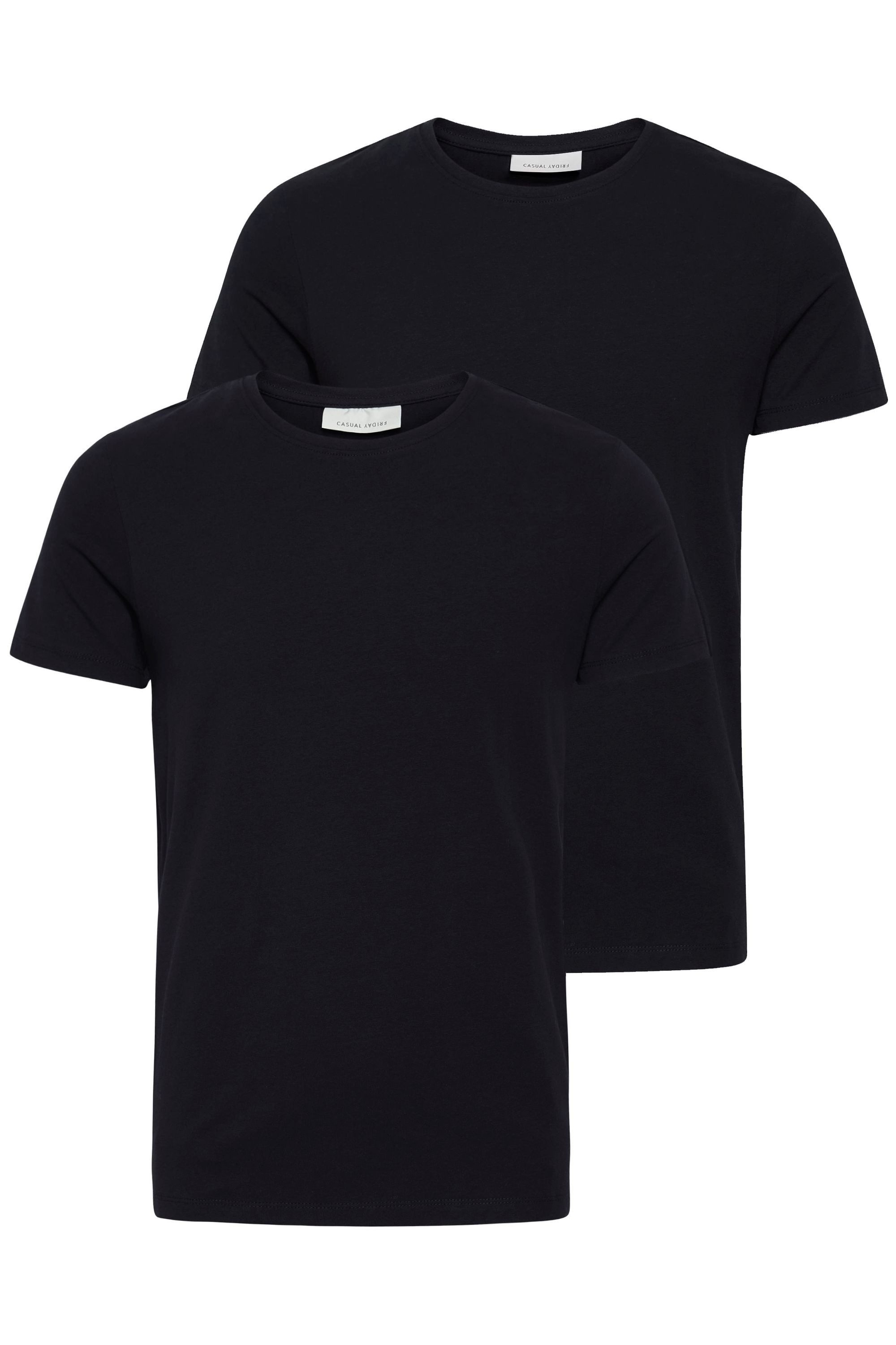 Casual Friday T-Shirt CFDavide (2-tlg) 2er Pack Basic T-Shirt - Slim Fit