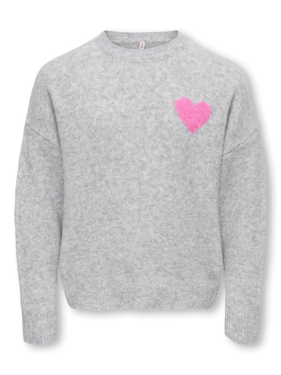 KIDS ONLY Strickpullover Kogabby Love Pullover Vd Knt