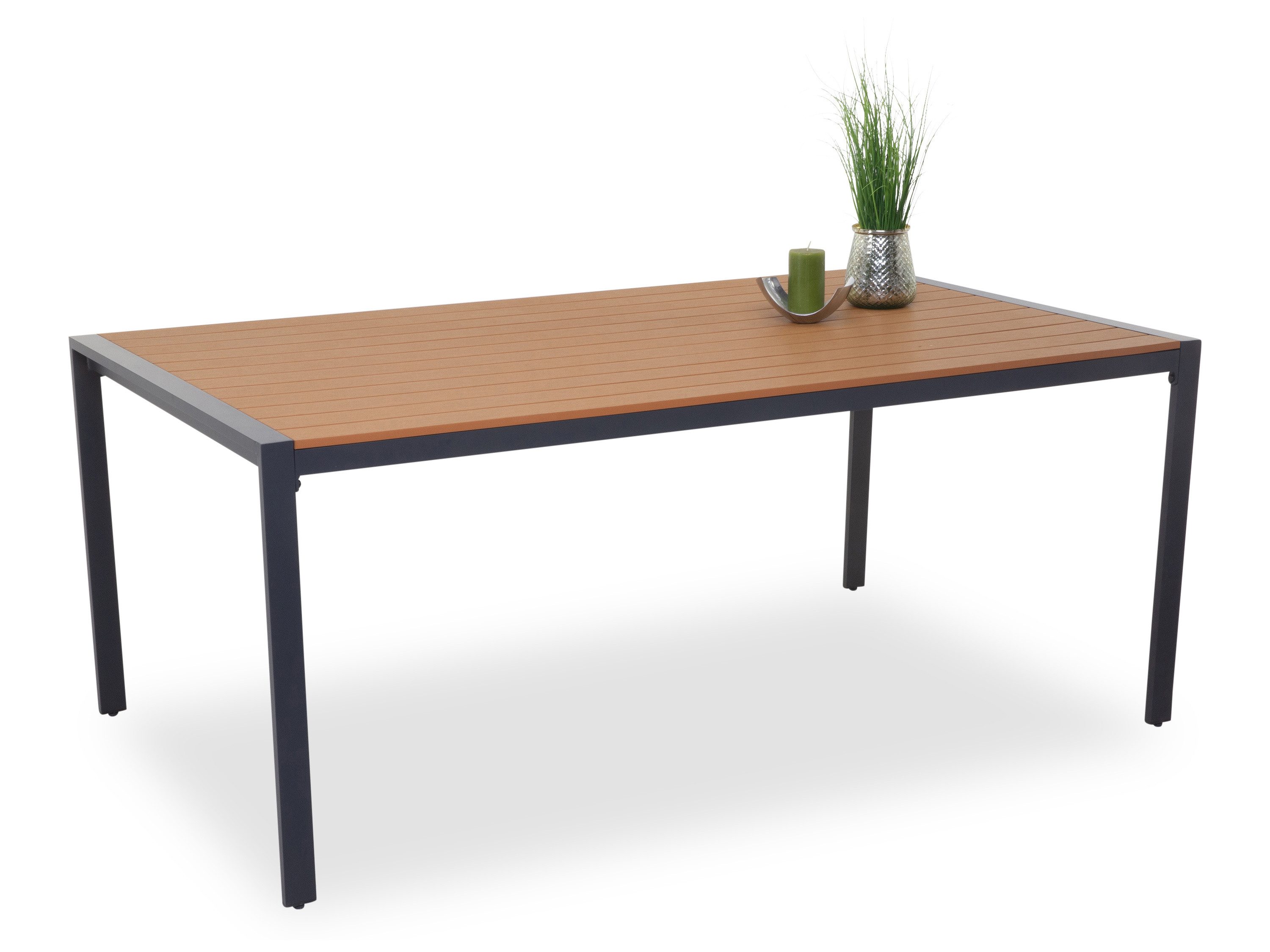Outdoor Gartentisch Gartentisch outdoor SIENA BHT 180x75x102 cm bunt Outdoortisch