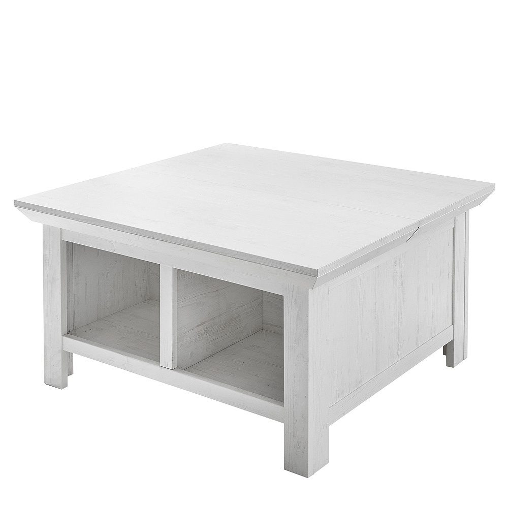 Lomadox Couchtisch WINGST-61, Pinie weiß Nb. mit Klappe und Stauraumfach 93 günstig online kaufen
