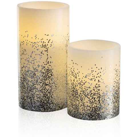 Pauleen LED-Kerze Glowing Glitter Candle 2er Set (2-tlg)