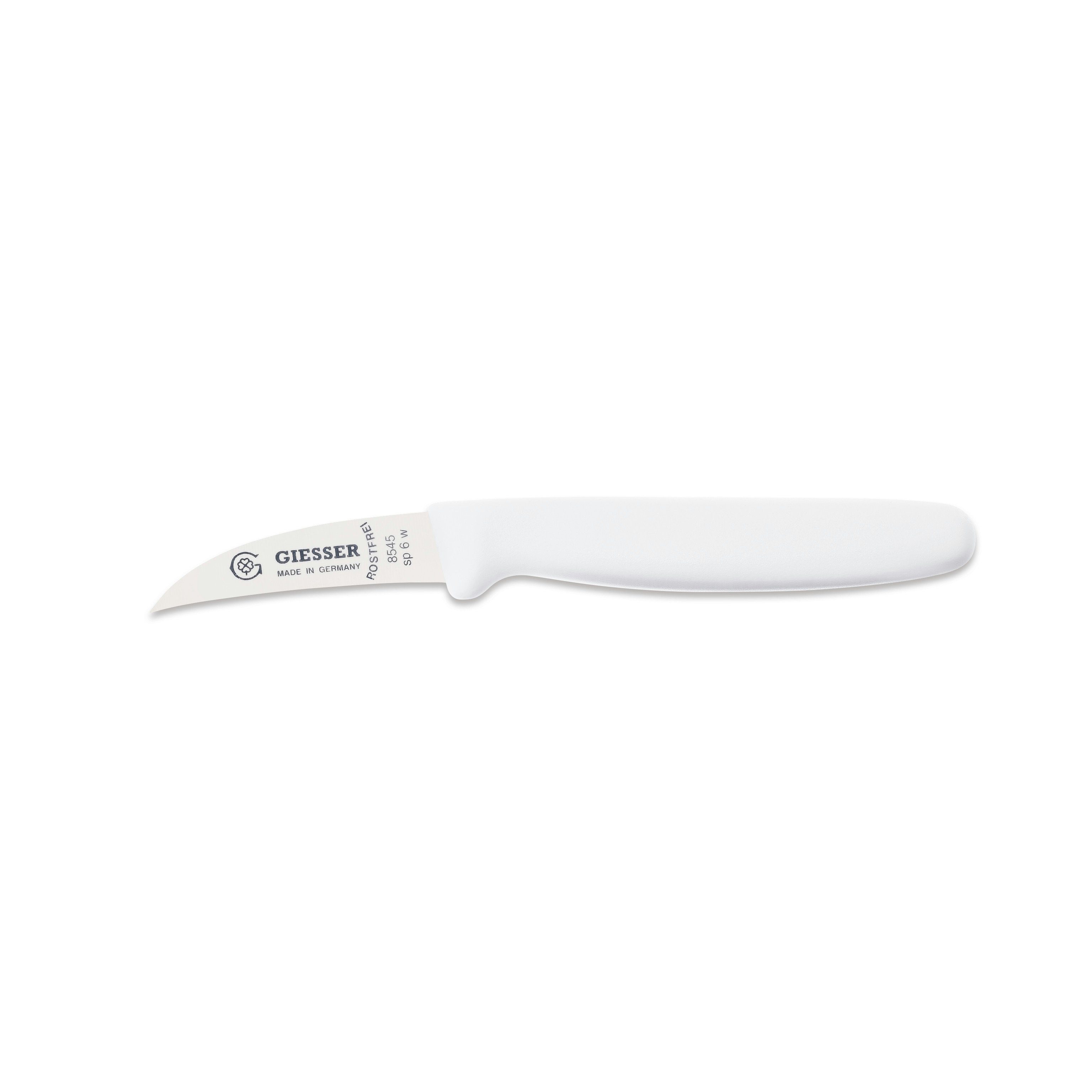 GIESSER Schälmesser Овощные ножи 8545 sp 6, Handabzug, Klinge 6 cm Hohle-Schneide