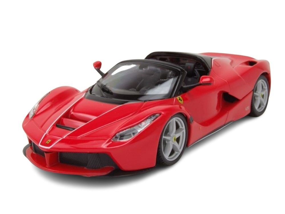 Bburago Modellauto Ferrari LaFerrari Aperta Cabrio 2017 rot, Maßstab 1:24