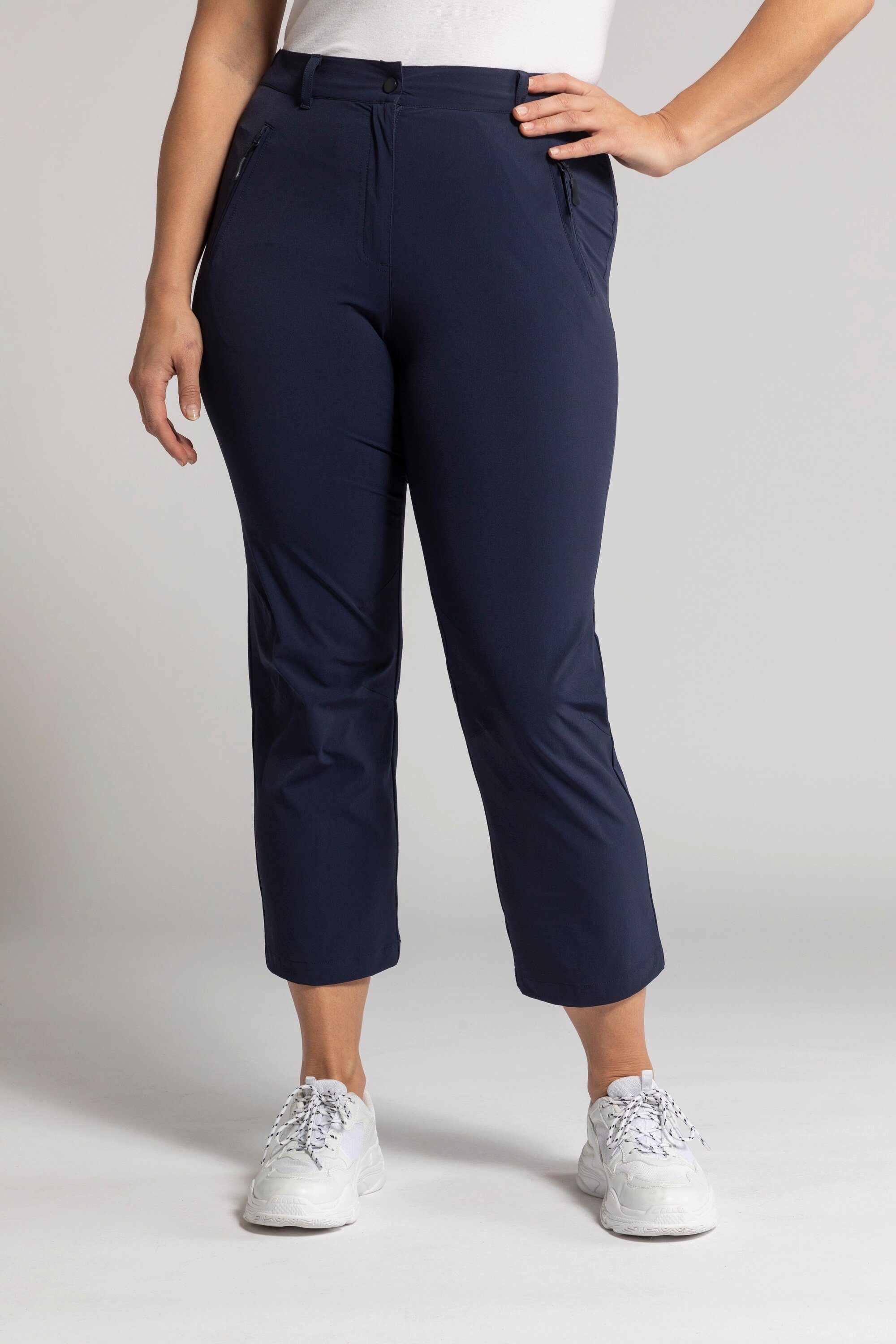 Ulla Popken Donna Große Größen Cargohose mit Krempelbein Pantaloni Not Applicable, Ecru, 42 : Ulla Popken