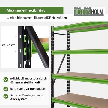 TRUTZHOLM Steckregal Industrieregal Schwerlastregal Lagerregal Milo steckbar, erweiterbar, 1er